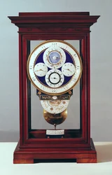 Relógio com quatro mostradores e os signos do zodíaco, 1765-89 (madeira e esmalte pintado)